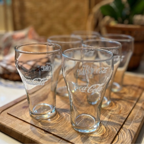 Set of 6 vintage drug store Coca-Cola glasses (set #2) - Picture 3 of 9